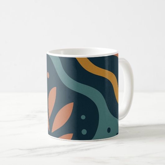 Colorful abstract design mugs koffiemok (Voorkant rechts)
