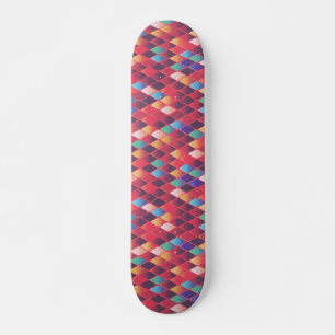 Colorful Abstract Diamonds Persoonlijk Skateboard