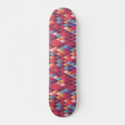 Colorful Abstract Diamonds Persoonlijk Skateboard (Voorkant)