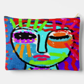 Colorful Abstract digitaal schilderen van een vrou Etui (Achterkant)