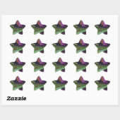 Colorful Abstract Digital Painting Ster Sticker (Vel)