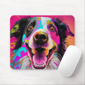 Colorful Abstract Dog Muismat (Met muis)