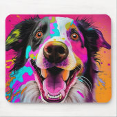 Colorful Abstract Dog Muismat (Voorkant)