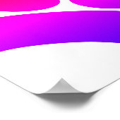 Colorful Abstract Dog Pawprint Poster (Hoek)