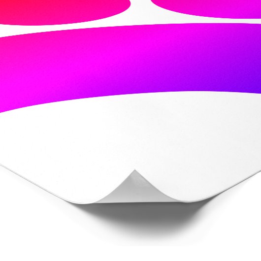 Colorful Abstract Dog Pawprint Poster (Hoek)