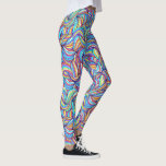 Colorful Abstract Doodle Swirl Pattern, Fun Leggings<br><div class="desc">Superleuke leggings met een kleurrijk abstract ronddraaipatroon. Ideaal voor een nacht uit,  concert,  festival,  yoga-werk of elke dag draag.</div>
