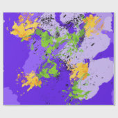 Colorful abstract energy wave cadeaupapier (Vlak)