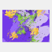 Colorful abstract energy wave inpakpapier vel (Voorkant)