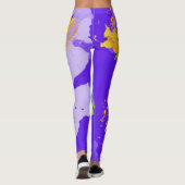 Colorful abstract energy wave leggings (Achterkant)