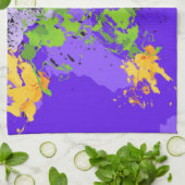Colorful abstract energy wave theedoek (Gevouwen)
