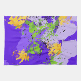 Colorful abstract energy wave theedoek