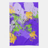 Colorful abstract energy wave theedoek (Verticaal)