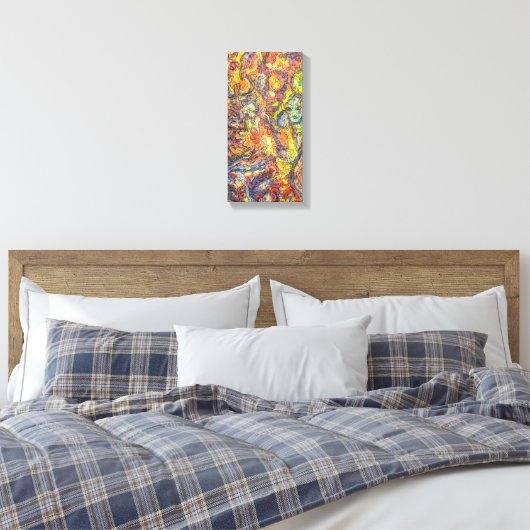 Colorful Abstract Expressionisme Art Canvas Afdruk (Insitu (Slaapkamer))