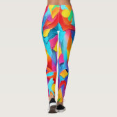 Colorful Abstract Expressionisme Art Leggings (Achterkant)