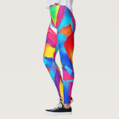 Colorful Abstract Expressionisme Art Leggings (Links)