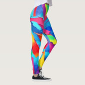 Colorful Abstract Expressionisme Art Leggings (Rechts)
