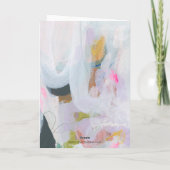 Colorful Abstract Expressionisme Art Notitiekaartje (Achterkant)