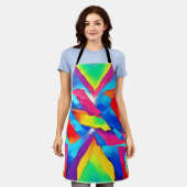Colorful Abstract Expressionisme Art Schort (Gedragen)