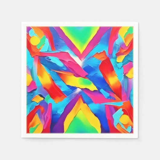 Colorful Abstract Expressionisme Art Servet (Voorkant)