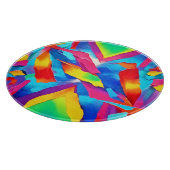 Colorful Abstract Expressionisme Art Snijplank (Hoek)