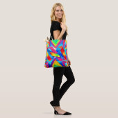 Colorful Abstract Expressionisme Art Tote Bag (Op model)