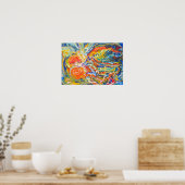 Colorful Abstract Fine Art 19" x 13" Poster (Keuken)