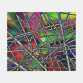 Colorful Abstract Fleece Blanket Deken (Voorkant (Horizontaal))
