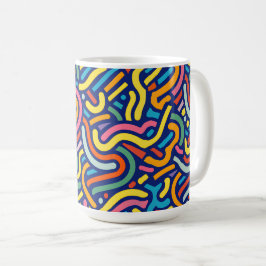Colorful Abstract Flow Mug Koffiemok