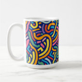 Colorful Abstract Flow Mug Koffiemok (Links)