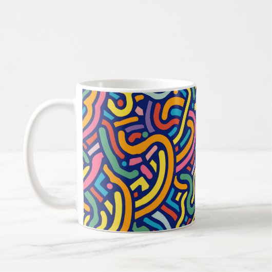 Colorful Abstract Flow Mug Koffiemok (Links)