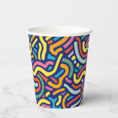 Colorful Abstract Flow Papieren Bekers (Achterkant)