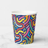 Colorful Abstract Flow Papieren Bekers (Rechts)