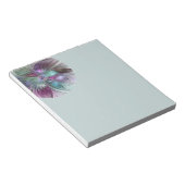 Colorful Abstract Flower Modern Floral Fractal Art Notitieblok (Schuin)