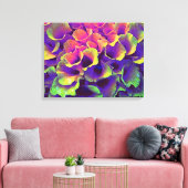 Colorful Abstract Flower Petals Canvas Art (Insitu (Woonkamer))