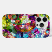 Colorful Abstract  Flowers Collage Case-Mate iPhone Case (Achterkant (horizontaal))