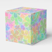 Colorful Abstract Flowers Elegant Moderne Sjabloon Bedankdoosjes (Voorkant Zijde)