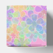 Colorful Abstract Flowers Elegant Moderne Sjabloon Bedankdoosjes (Bovenkant)