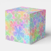 Colorful Abstract Flowers Elegant Moderne Sjabloon Bedankdoosjes (Achterkant)