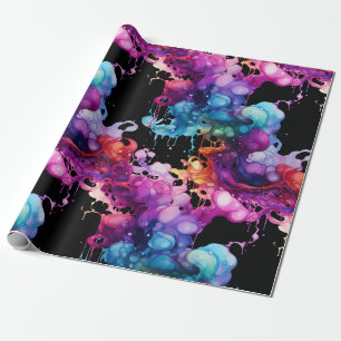 Colorful Abstract Fluid Art - Vibrant & Dynamic Cadeaupapier