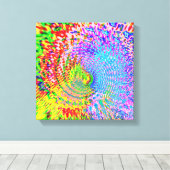 Colorful Abstract Fractal Canvas Afdruk (Insitu (Houten vloer))