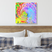Colorful Abstract Fractal Canvas Afdruk (Insitu (Slaapkamer))