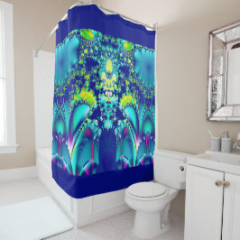 Colorful Abstract Fractal Douchegordijn