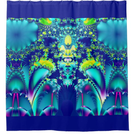 Colorful Abstract Fractal Douchegordijn (Voorkant)