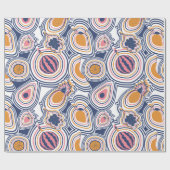 Colorful Abstract Fruit Pattern Cadeaupapier (Vlak)