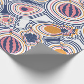 Colorful Abstract Fruit Pattern Cadeaupapier (Hoek)
