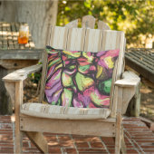 Colorful Abstract Fruity Vibes Patroon Buitenkussen (Stoel)