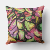 Colorful Abstract Fruity Vibes Patroon Buitenkussen (Achterkant)