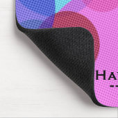 Colorful Abstract Geometric Circles Personalised Muismat (Hoek)