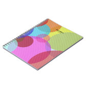 Colorful Abstract Geometric Circles Personalised Notitieboek (Linkerzijde)