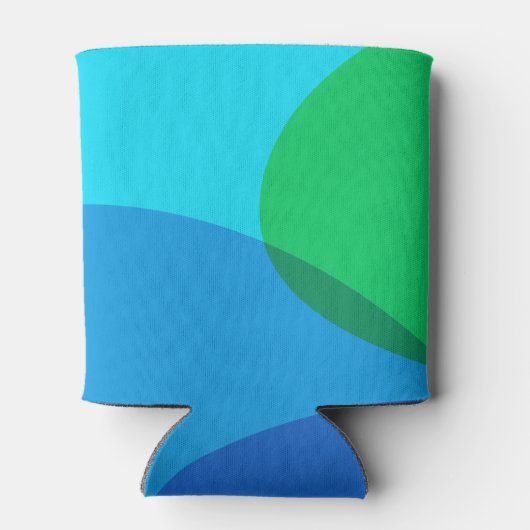 Colorful Abstract Geometric Custom Vrijgezellenfee Blikjeskoeler (Achterkant)